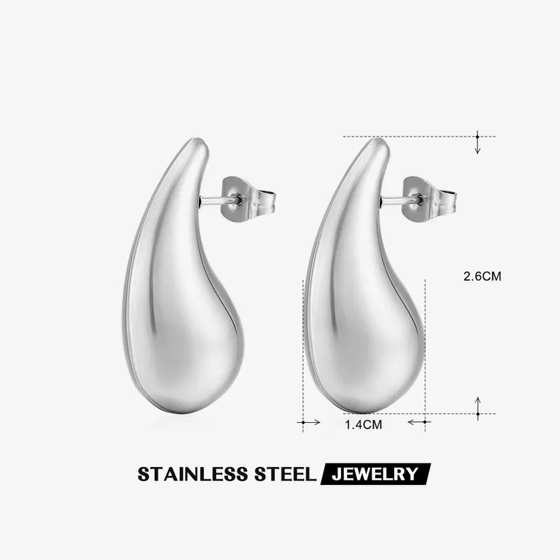 Aretes Ear Drop Med y Chicos - Oro o plata