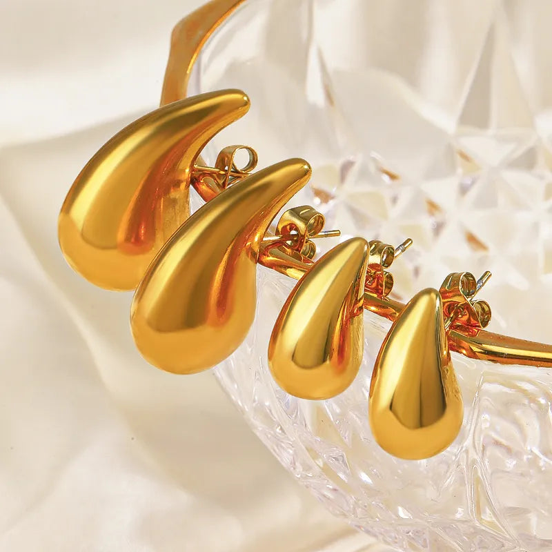 Aretes Ear Drop Med y Chicos - Oro o plata