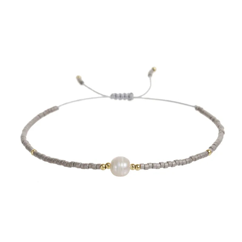 Pulseras de colores con Perla