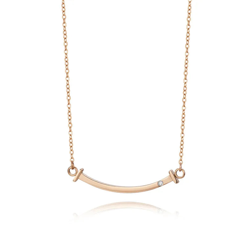 Collar Tiff. Dup Rose Gold T smile