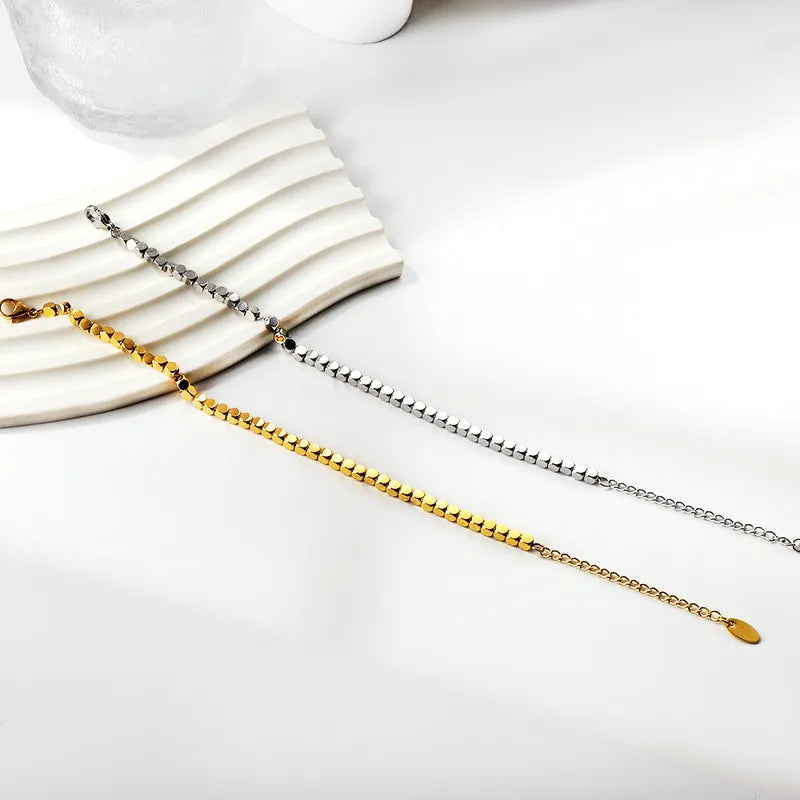 Pulsera Box Chain plateada