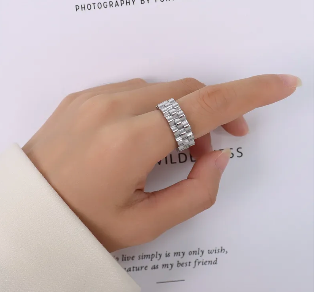 Anillo tipo Rolex