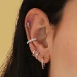 Piercing Medio Arcoiris Oro o Plata