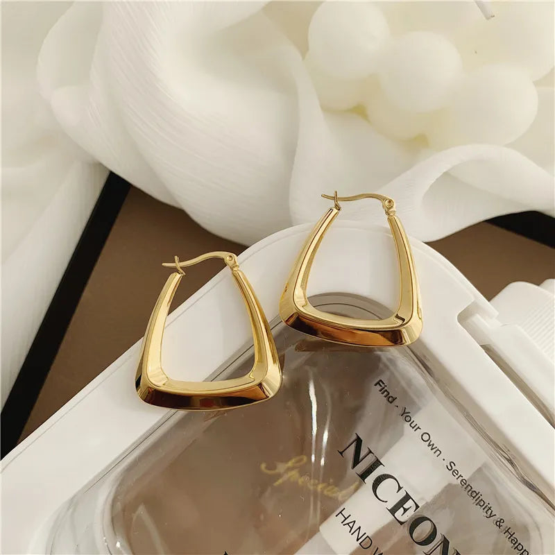 Arracadas Square simple oro