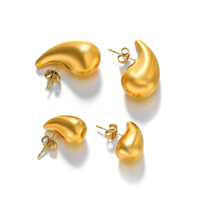 Aretes Ear Drop Med y Chicos -  Oro o plata