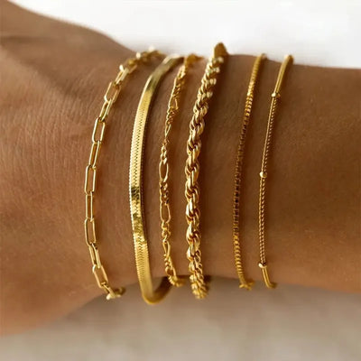 Pulsera  Box Chain plateada