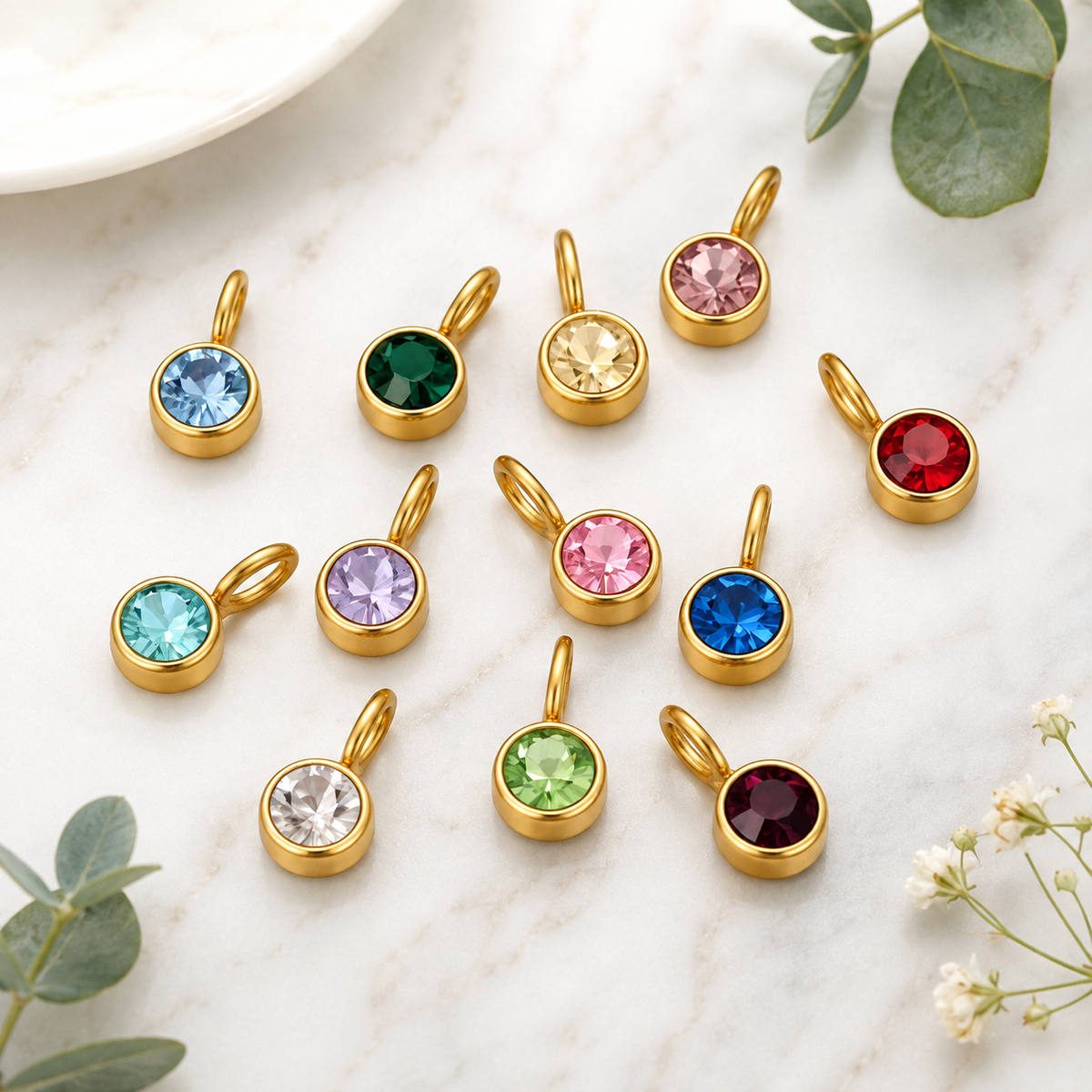 Charm Golden Birthmonth