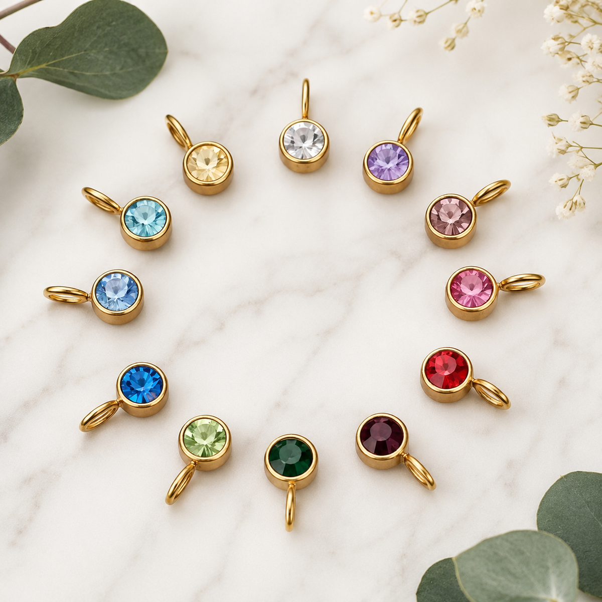 Charm Golden Birthmonth