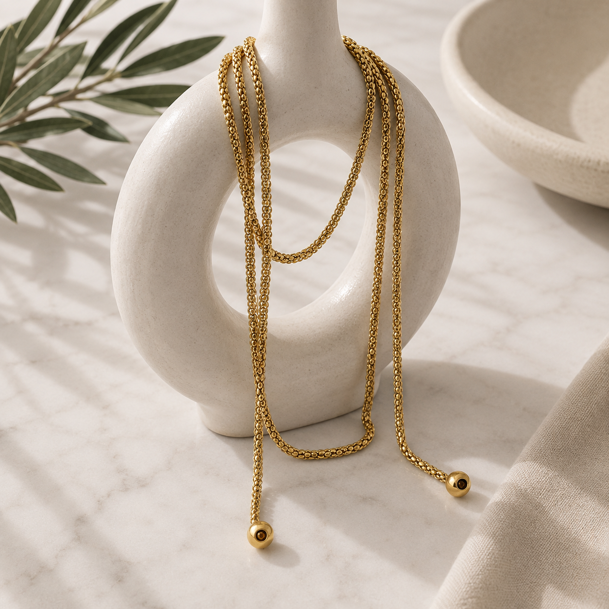 Collar Largo Rope chain