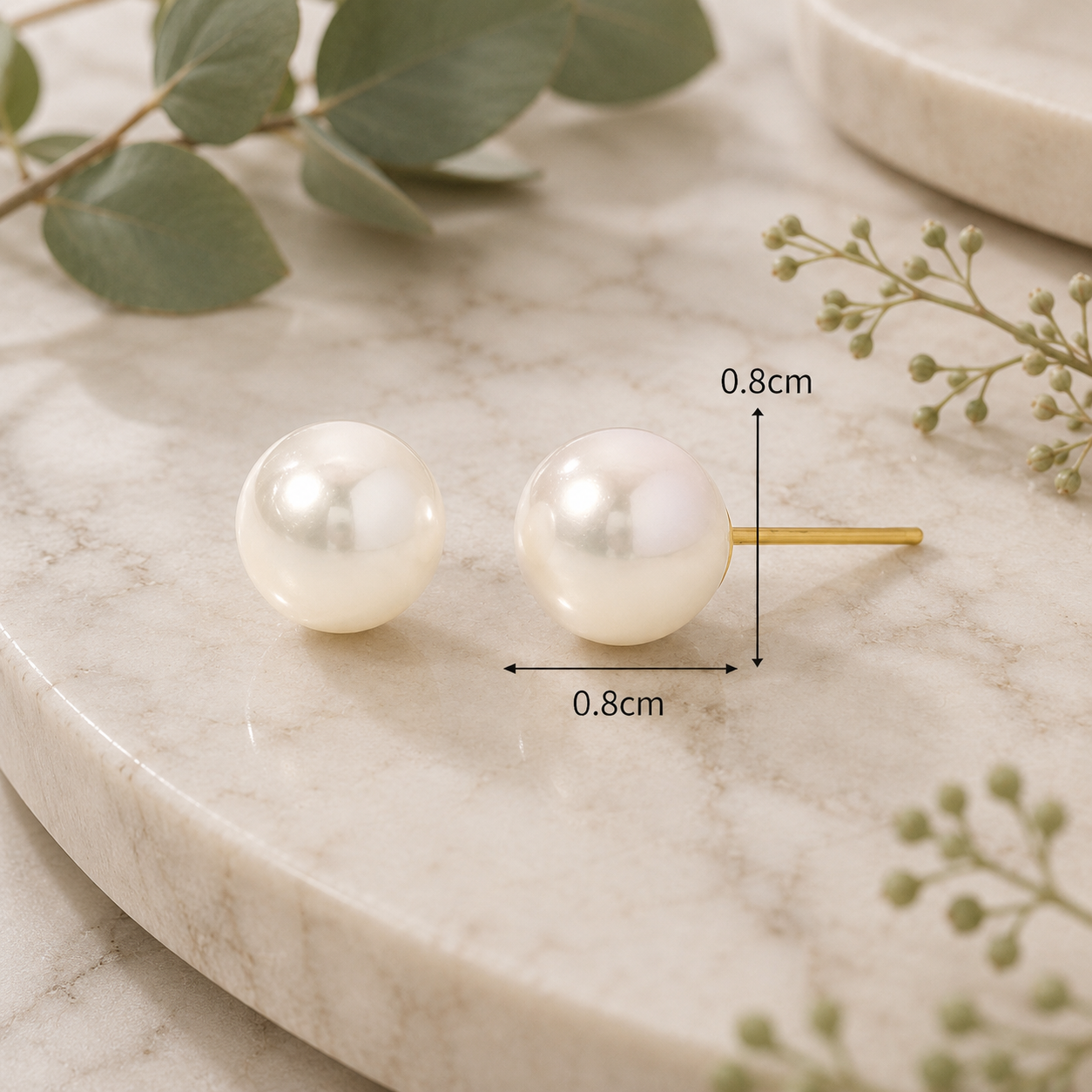 Aretes (studs) Perlas