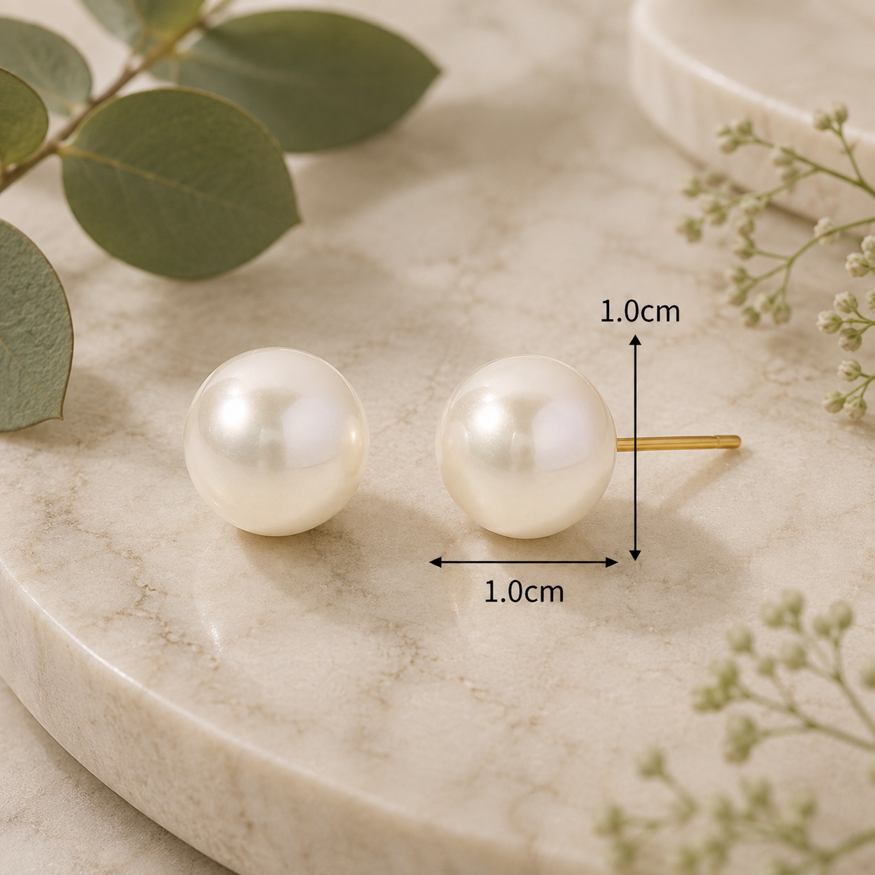Aretes (studs) Perlas