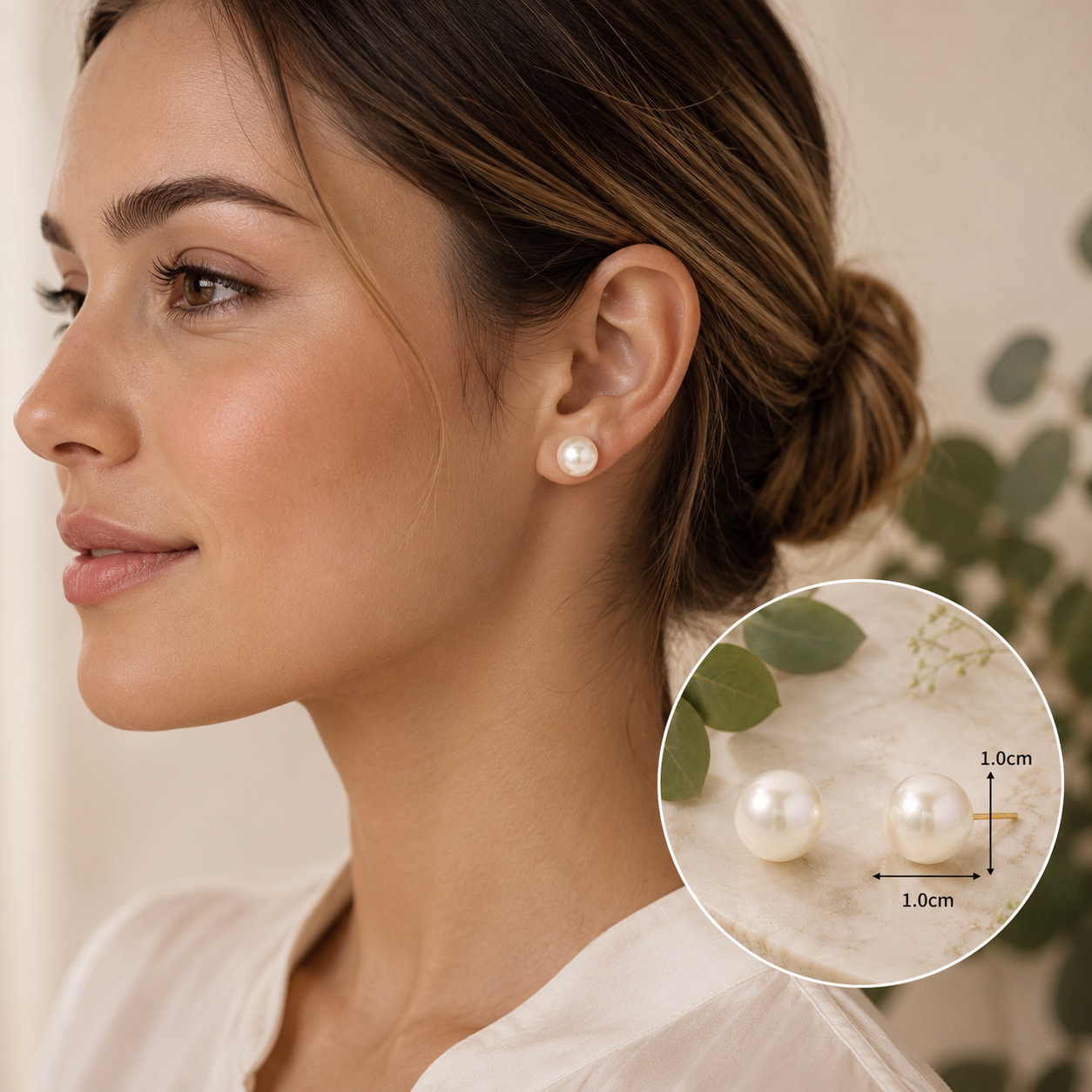 Aretes (studs) Perlas