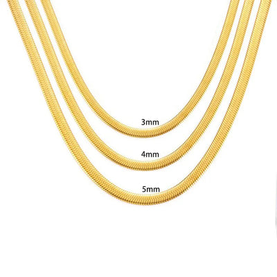Collar tipo Snake 3mm, 4mm y 5mm