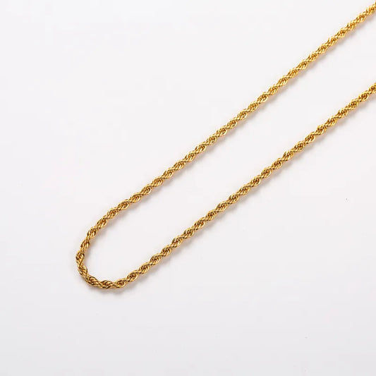 Collar Rope Chian dorado o plateado