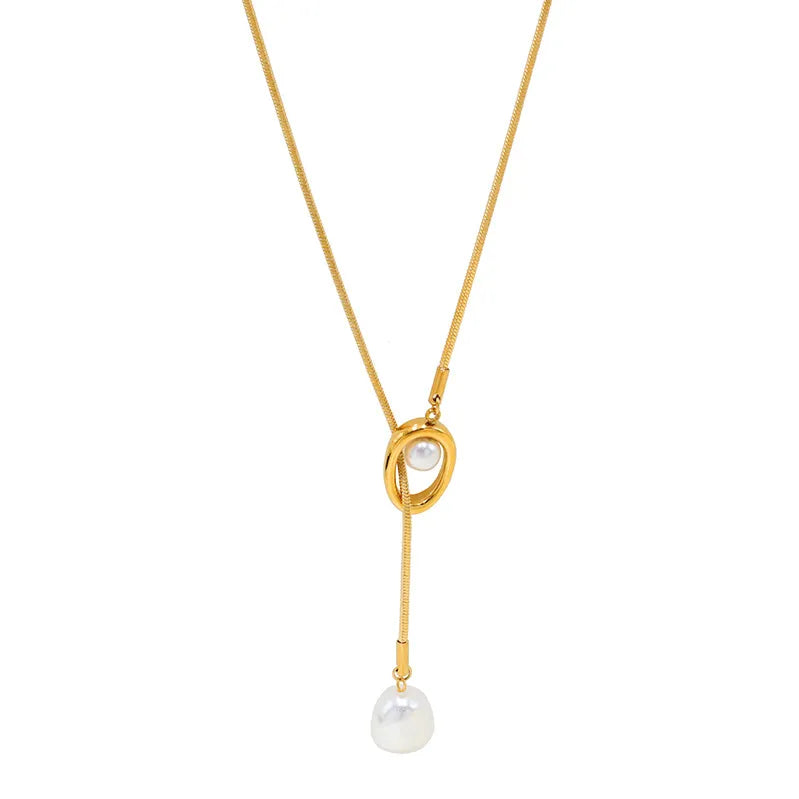 Collar Largo Hanging Pearl