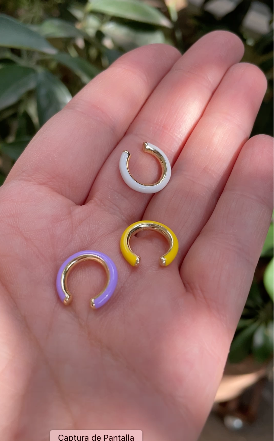 Ear Cuff with Enamel colors