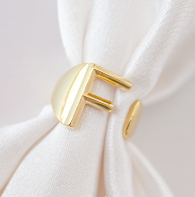 Anillo letras chunky