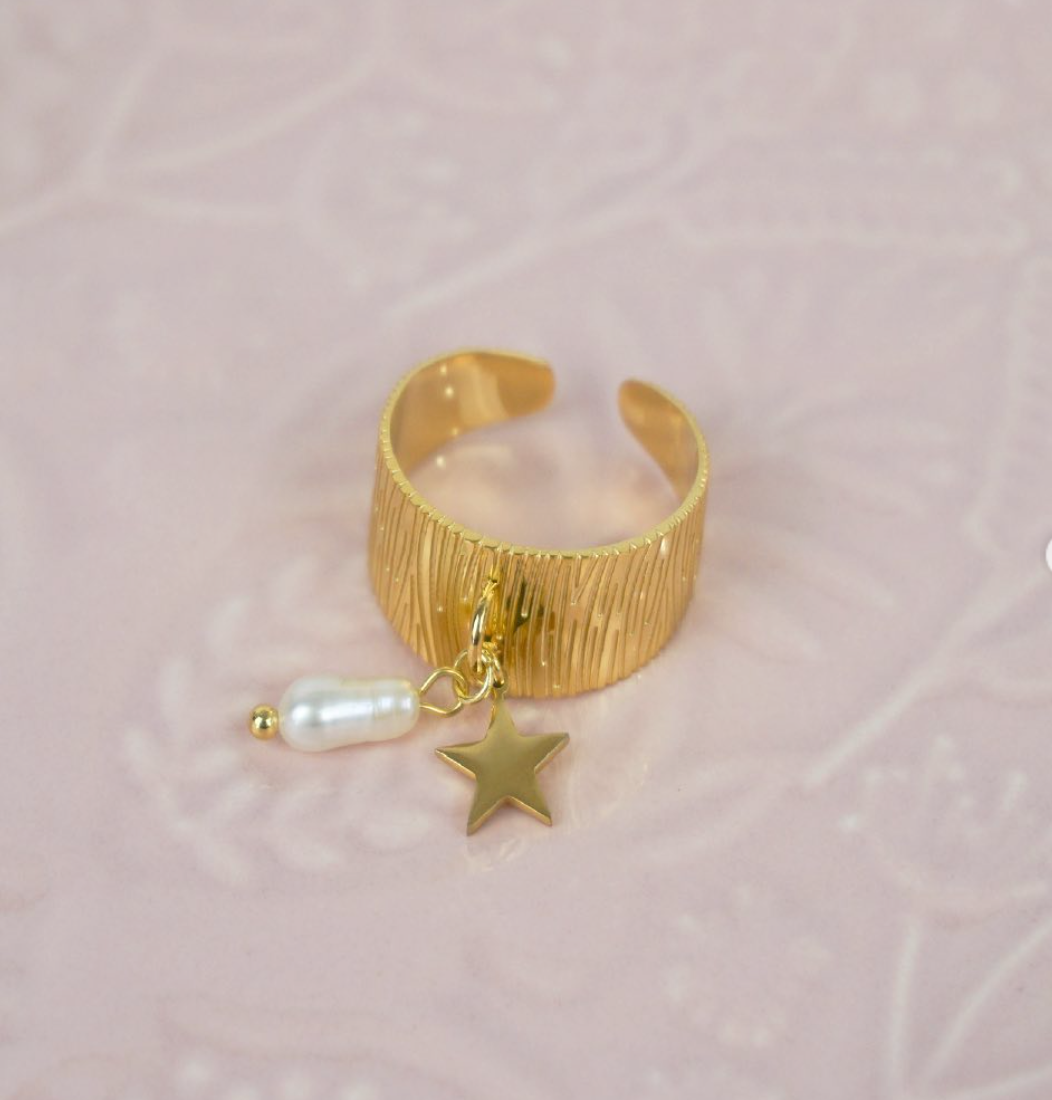 Anillo Estrella y Perla