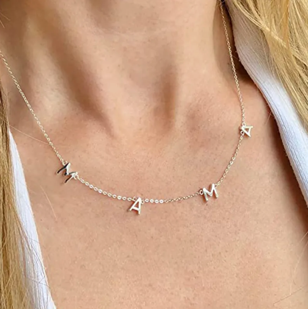 Collar MAMA Oro y Plata