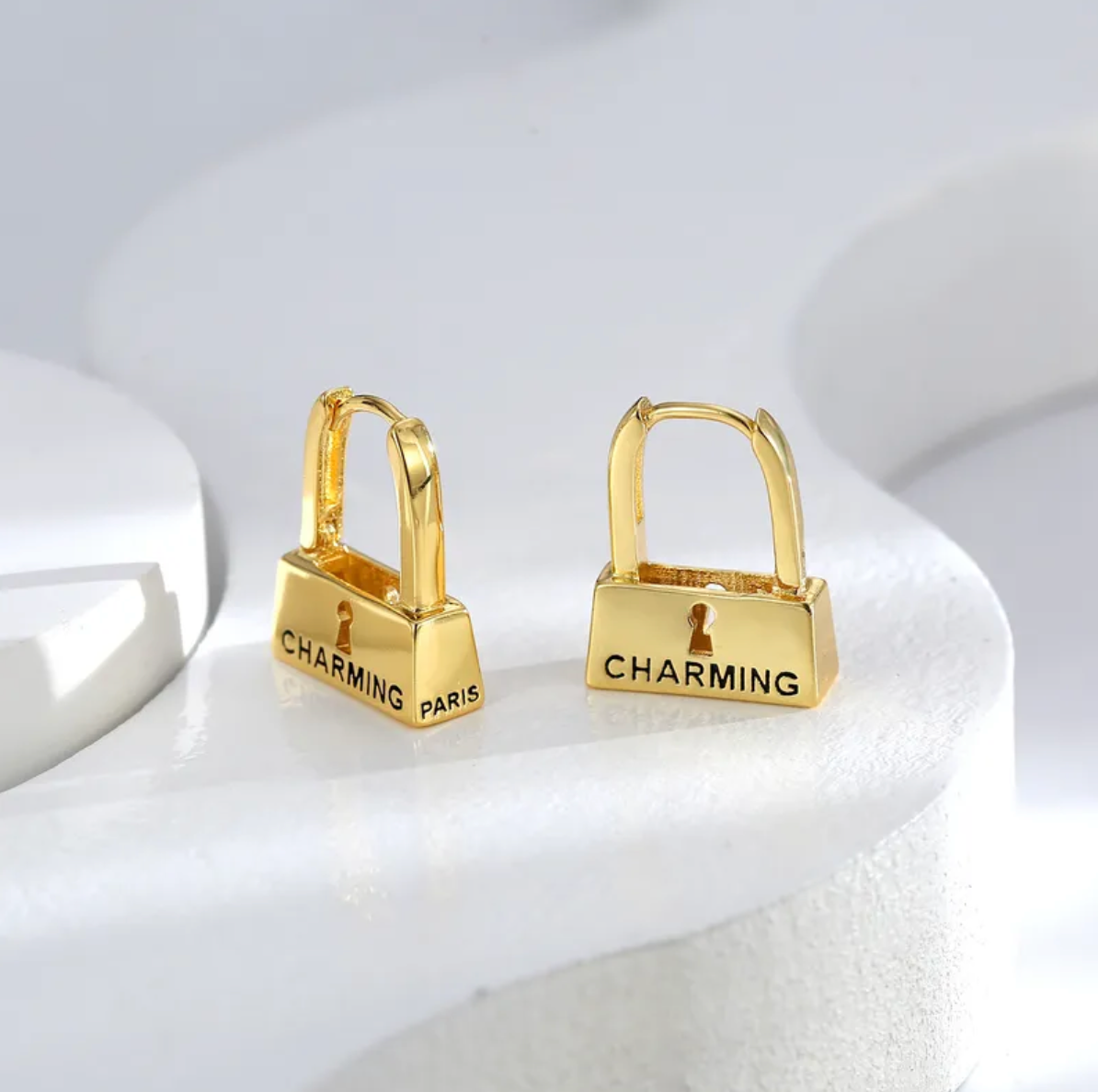 Hoops de Candado Charming Oro o Plata