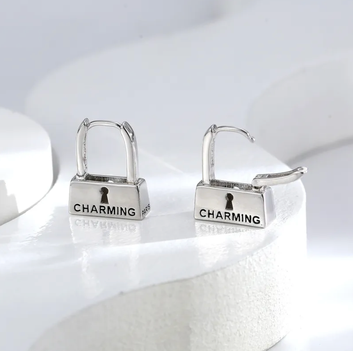 Hoops de Candado Charming Oro o Plata