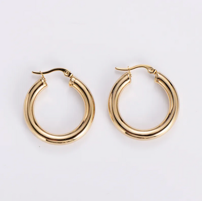 Hoops Medianas solidas color Oro o Plata