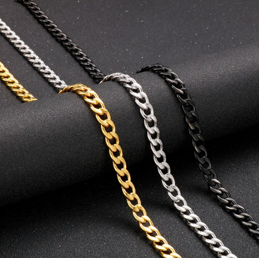 HIM - Collar Cadena extra Chunky (Oro, Plata o Negro)