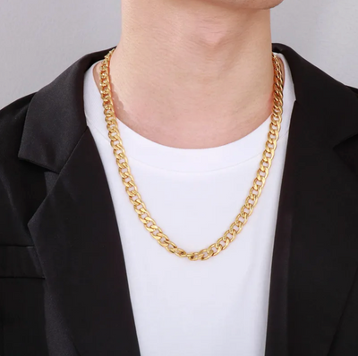 HIM - Collar Cadena extra Chunky (Oro, Plata o Negro)