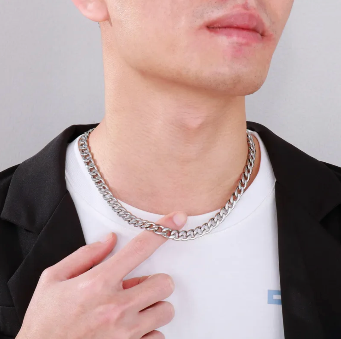 HIM - Collar Cadena extra Chunky (Oro, Plata o Negro)