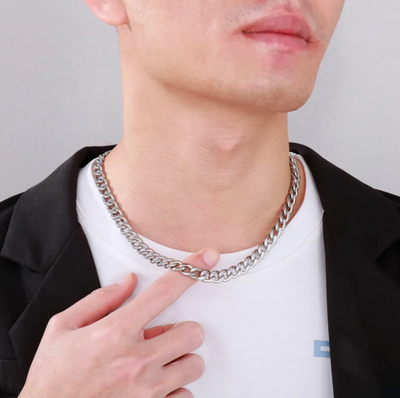 HIM - Collar Cadena extra Chunky (Oro, Plata o Negro)