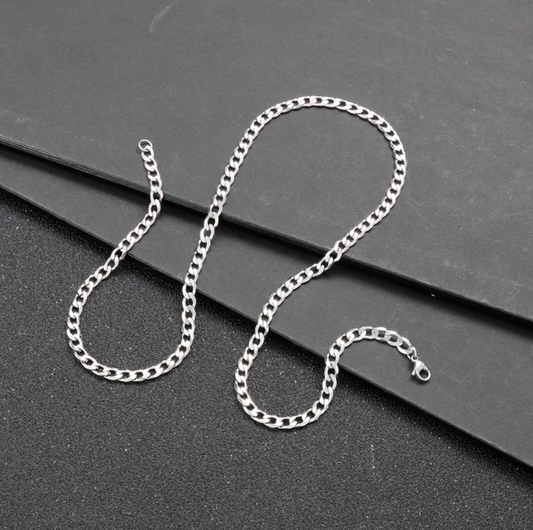 HIM - Cadena Acero Inoxidable plata 7mm, 6mm y 4mm