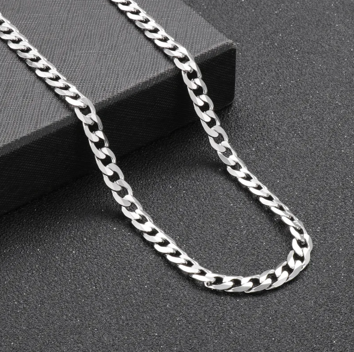 HIM - Cadena Acero Inoxidable plata 7mm, 6mm y 4mm