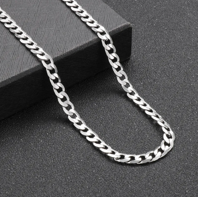 HIM - Cadena Acero Inoxidable plata 7mm, 6mm y 4mm