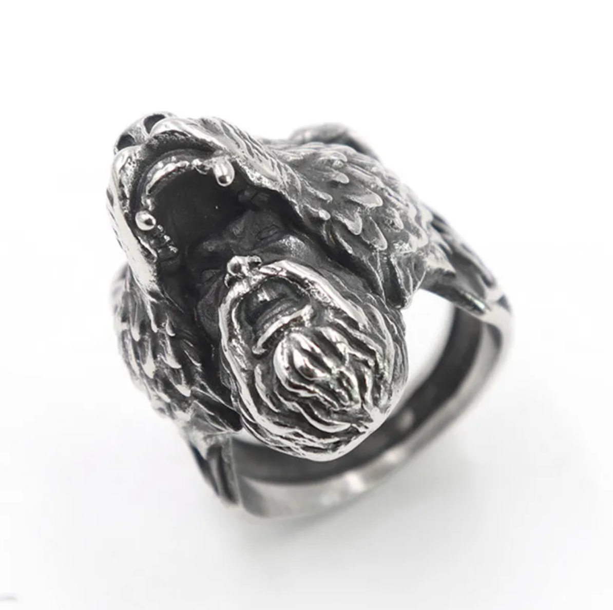 HIM - Anillo Titanio de Oso Talla 8, 9, 10, 11 Y 14