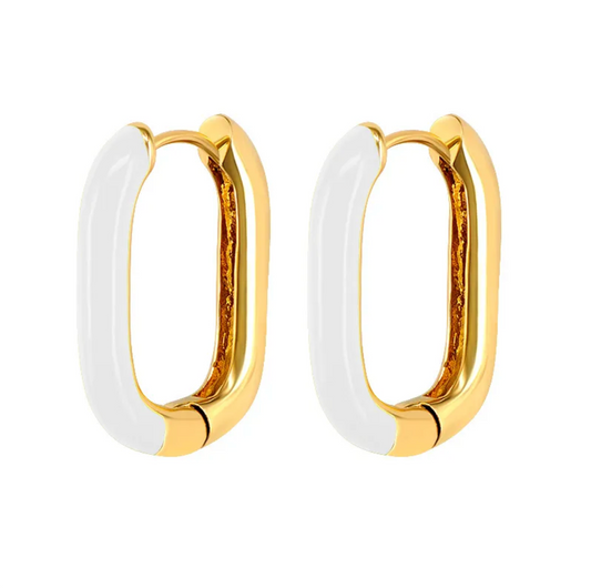 Mini Hoops White.Co U shape