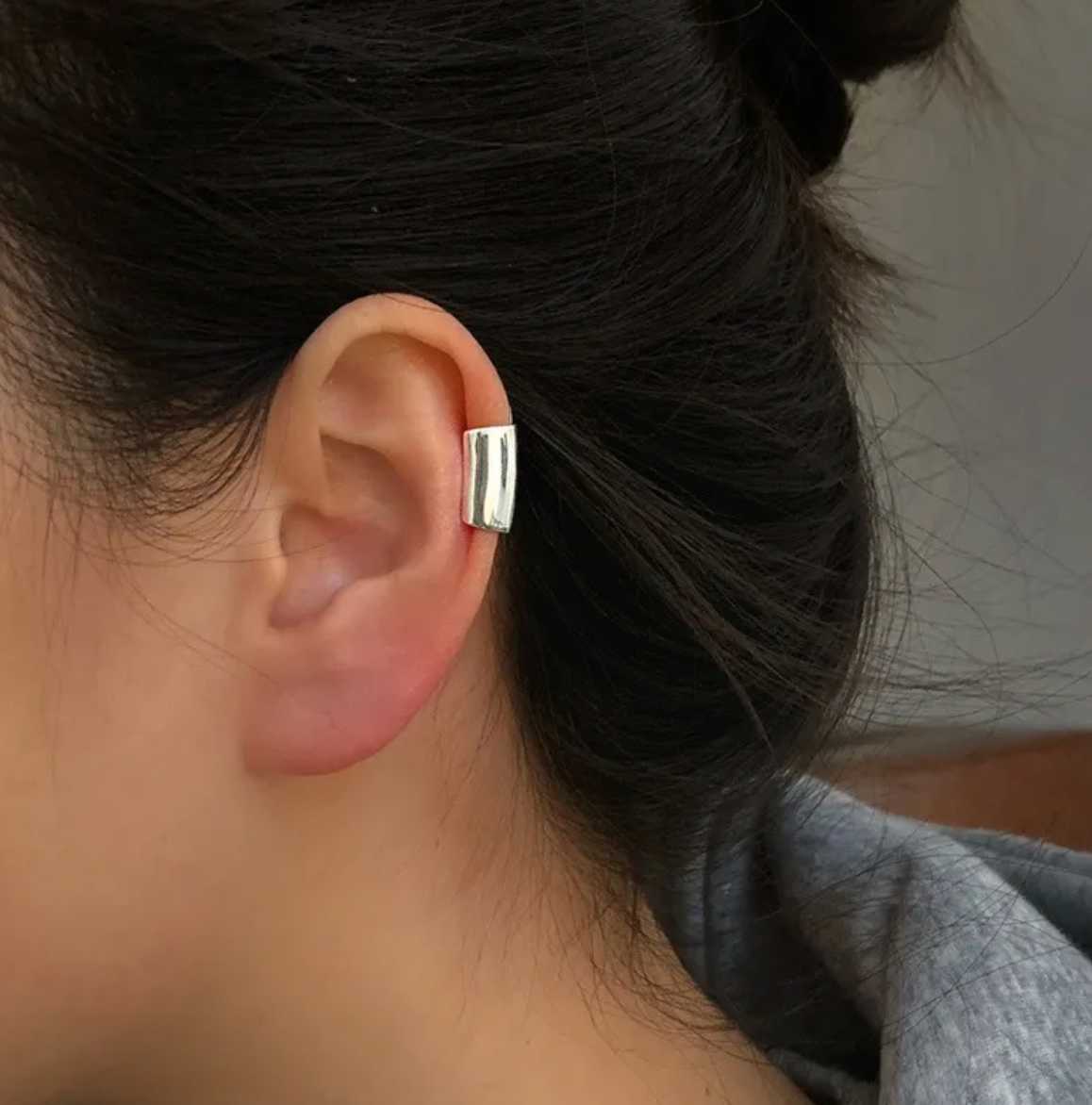 EarCuff Tubo Plata (Unisex)