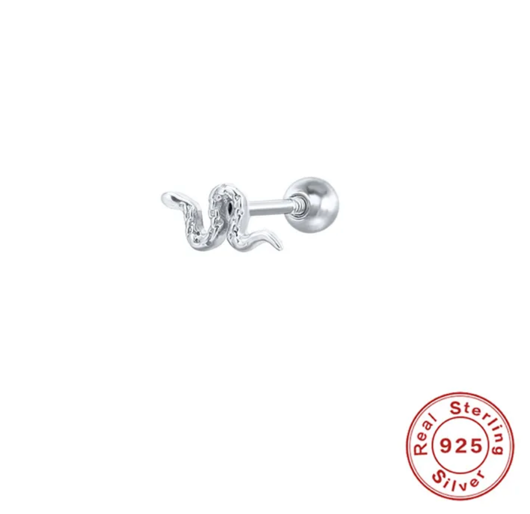 Piercing Small Snake Oro y Plata
