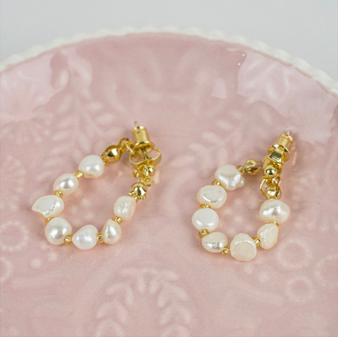 Aretes Perlas naturlaes