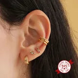 Piercing Medio Arcoiris Oro o Plata