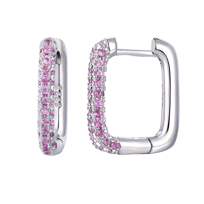 Mini Hoops Pink.Co U Shape Oro o Plata