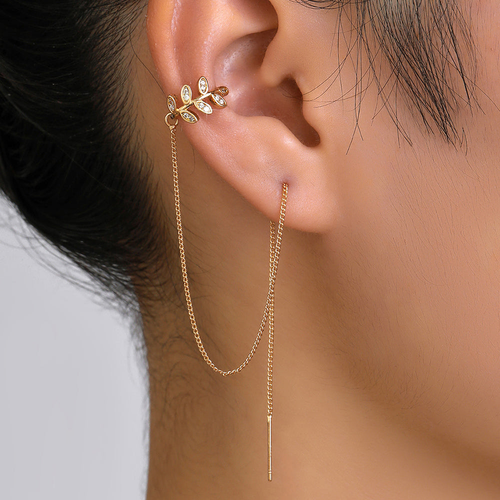 Earcuff con cadena Grecia