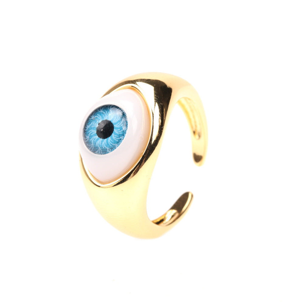 Anillo ajustable Ojo Turco Chunky