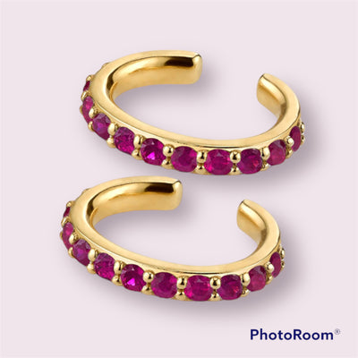EarCuff Pink.Co Curumbela sencilla Oro y Plata