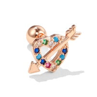 Piercing Corazon cupido rose gold